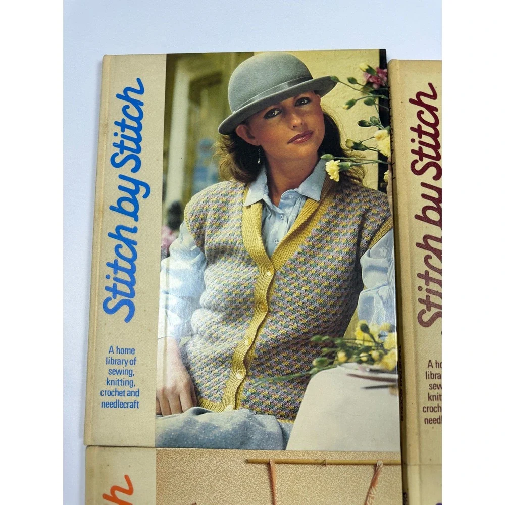 Stitch by Stitch Torstar Books Library Sewing Knitting Crochet Vol 1 3 4 5 1980s